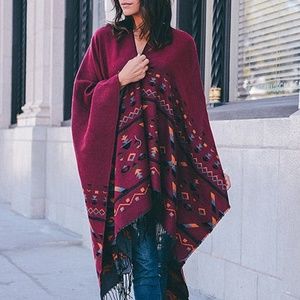 Rustic Southwest Burgundy Wrap